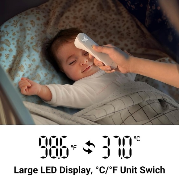NEW - No-Touch Forehead Thermometer for Adults, Kids, Babies, 3 Ultra-Sensors - Picture 2 of 6